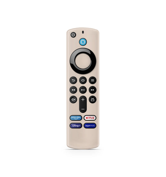 Amazon Fire TV Stick Fernbedienung Remote Skin Solid state Cream Aufkleber Skins4u