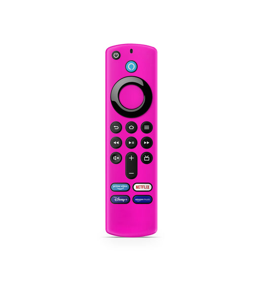 Amazon Fire TV Stick Fernbedienung Remote Skin Solid state pink lightning Aufkleber Skins4u