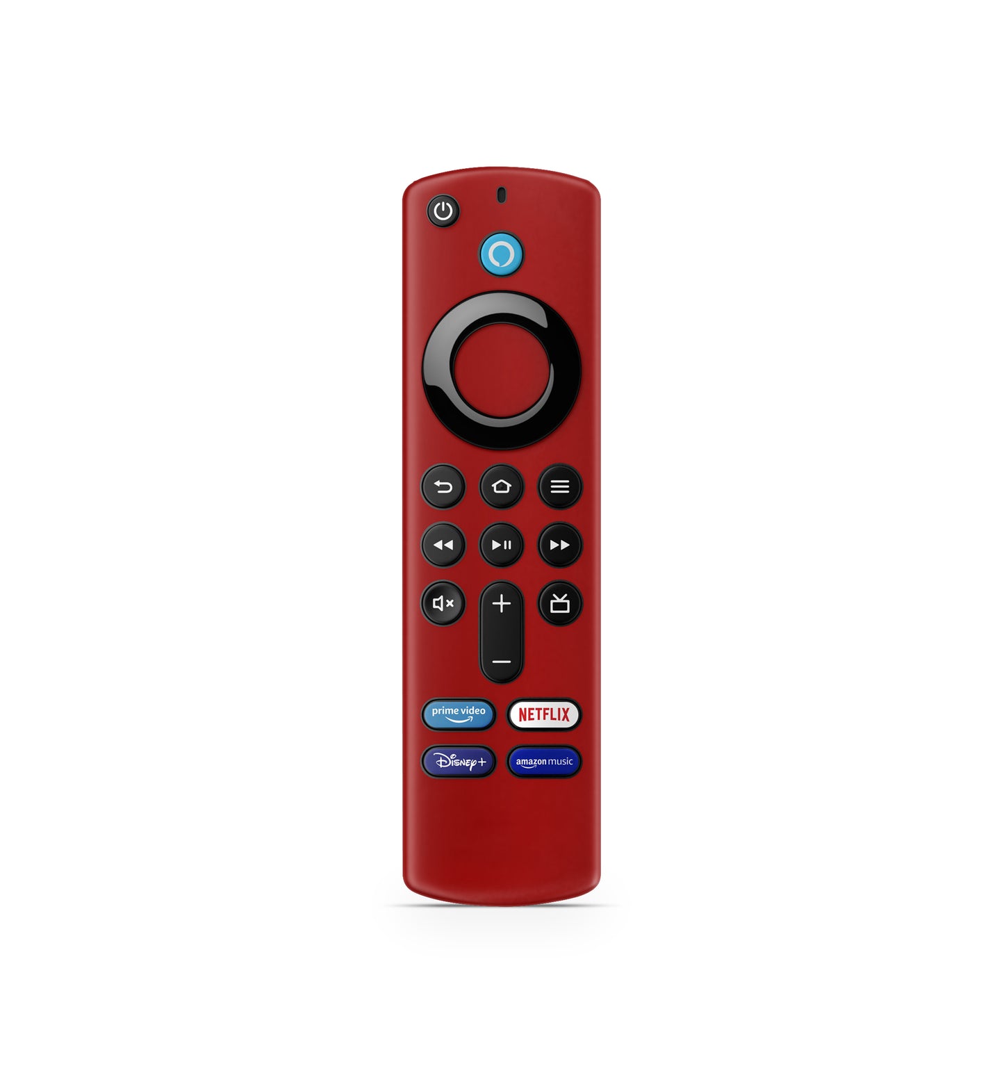 Amazon Fire TV Stick Fernbedienung Remote Skin Solid state Rot Aufkleber Skins4u