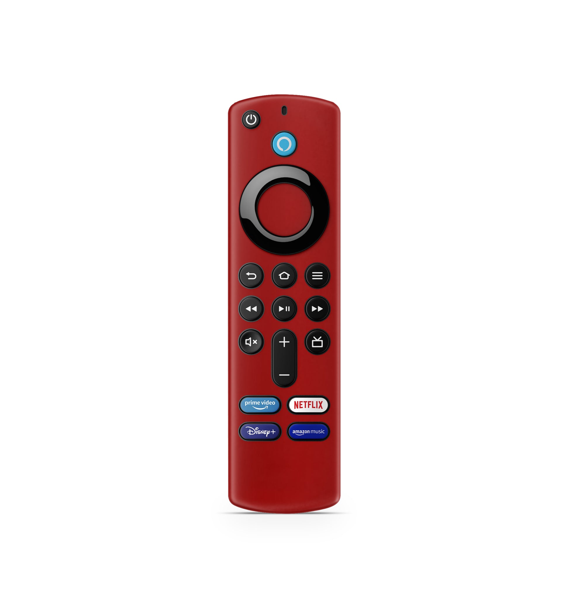 Amazon Fire TV Stick Fernbedienung Remote Skin Solid state Rot Aufkleber Skins4u
