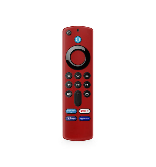 Amazon Fire TV Stick Fernbedienung Remote Skin Solid state Rot Aufkleber Skins4u