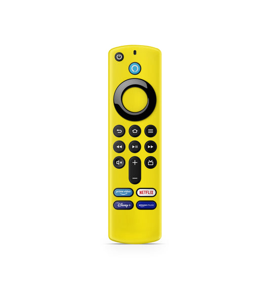 Amazon Fire TV Stick Fernbedienung Remote Skin Solid gelb Aufkleber Skins4u