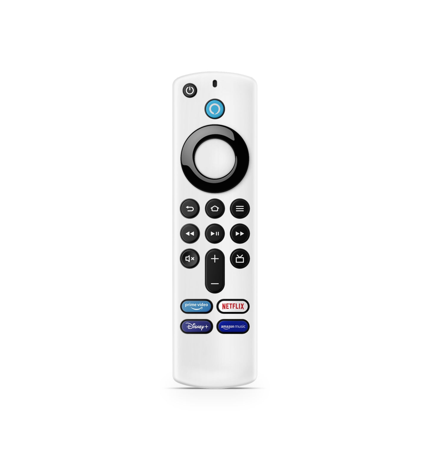 Amazon Fire TV Stick Fernbedienung Remote Skin Solid state weiss Aufkleber Skins4u