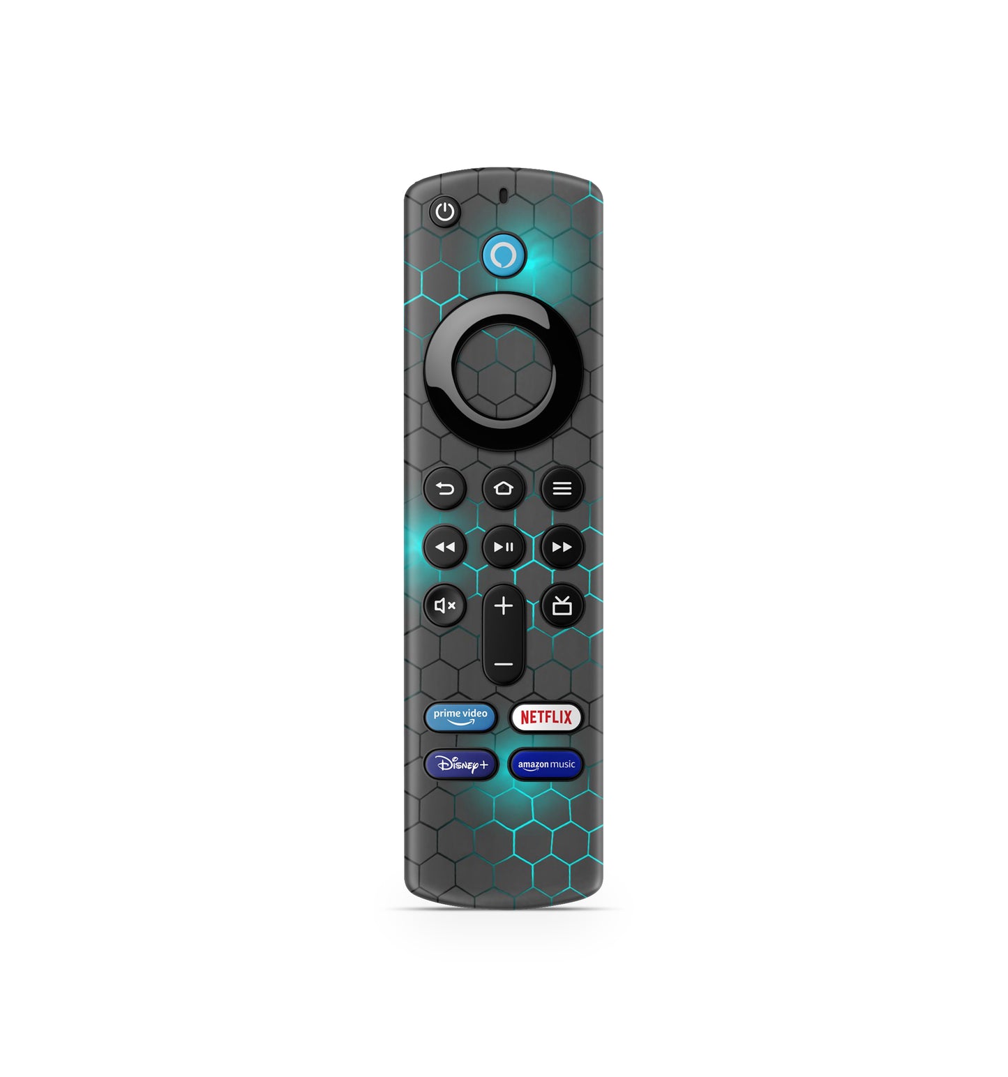 Amazon Fire TV Stick Fernbedienung Remote Skin Exo small blue Aufkleber Skins4u