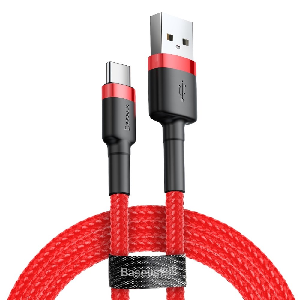 Ladekabel USB Typ-C Schnell Ladekabel für Samsung Huawei XIAOMI Apple iPhone Kabel Skins4u 1 Meter rot