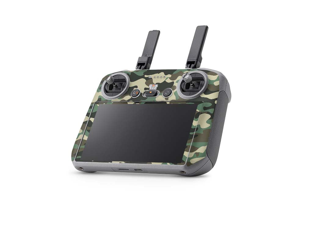 DJI Air 3 Skins - Drohnen Aufkleber Schutz Folie + RC2 Controller Skin + Akku Skins Wood Camo Aufkleber skins4u   