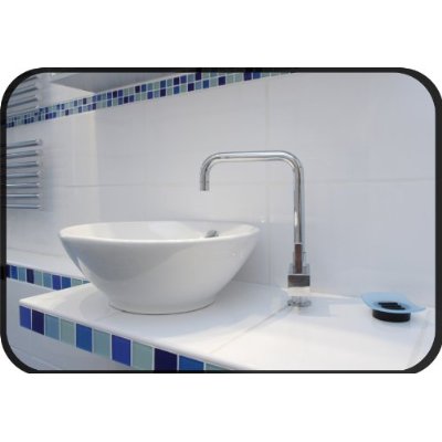 Fliesenaufkleber für Küche, Bad und WC selbstklebende Badfliesen Folien Silbergrau 20 Stück Aufkleber Skins4u