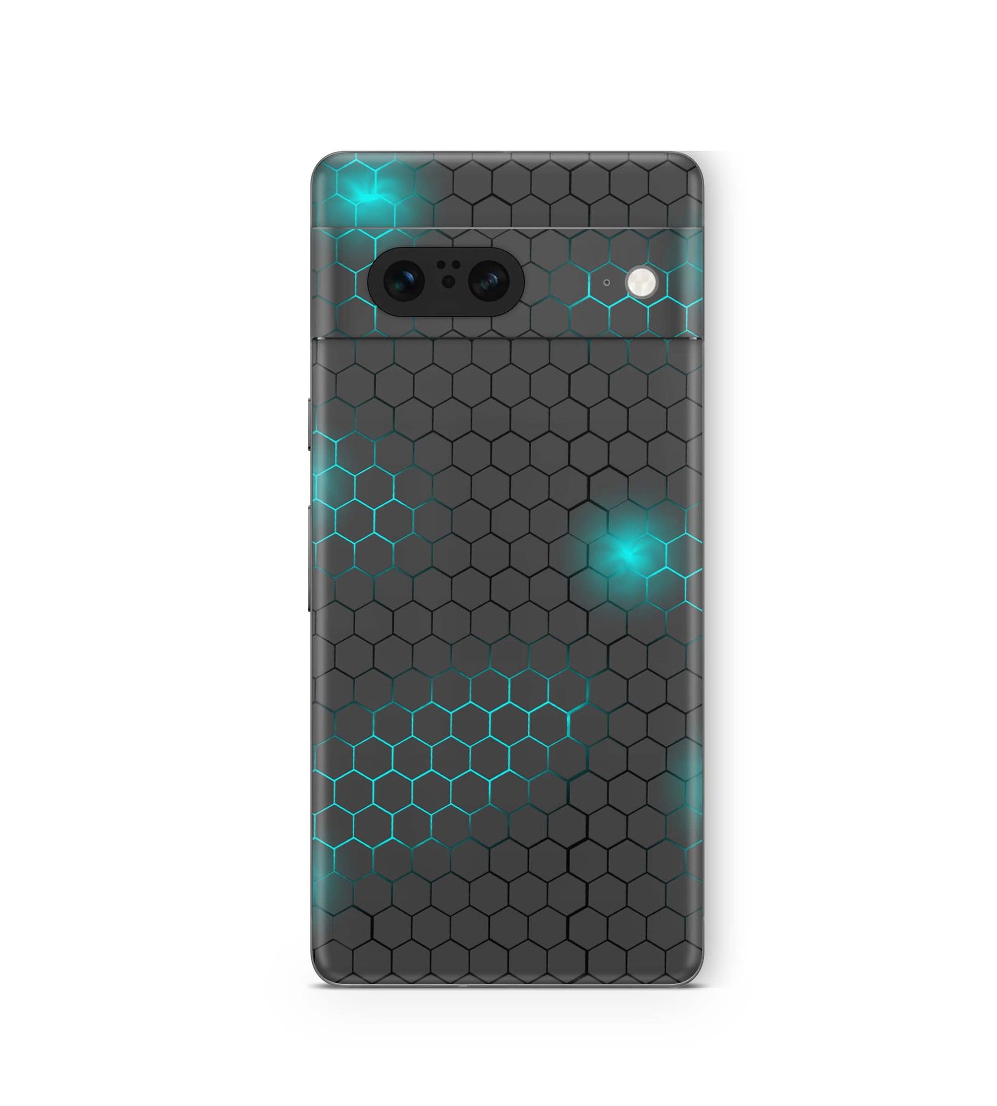 Google Pixel 8a Skins Design Schutzfolie Exo small blue Aufkleber skins4u   