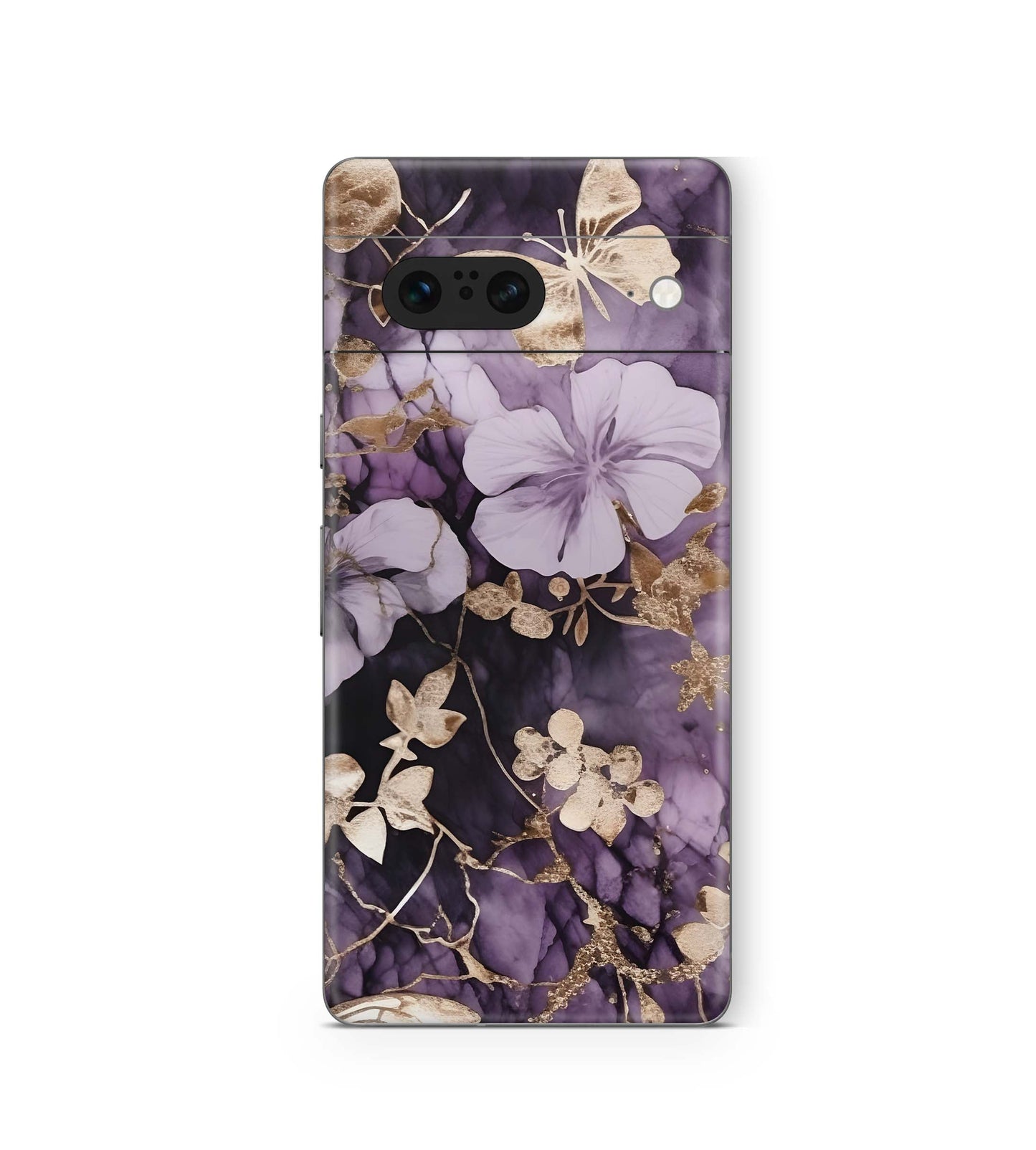 Google Pixel 8a Skins Design Schutzfolie Flowers and Butterfly Aufkleber skins4u   