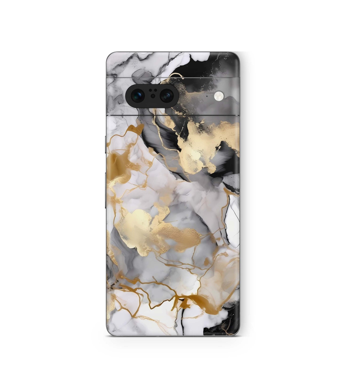 Google Pixel 8a Skins Design Schutzfolie Gold black Aufkleber skins4u   