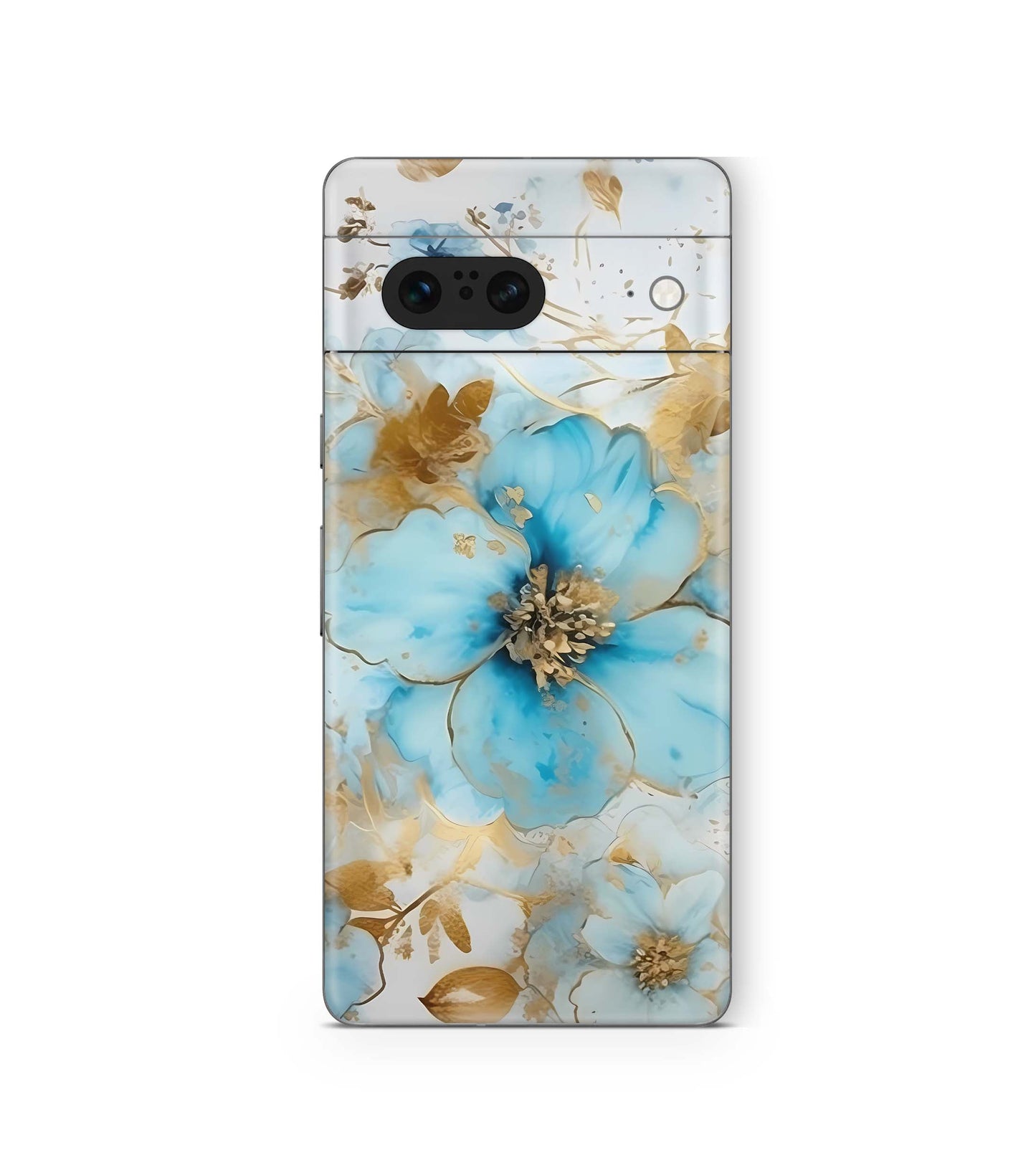 Google Pixel 8a Skins Design Schutzfolie Gold blue Fantasy Aufkleber skins4u   