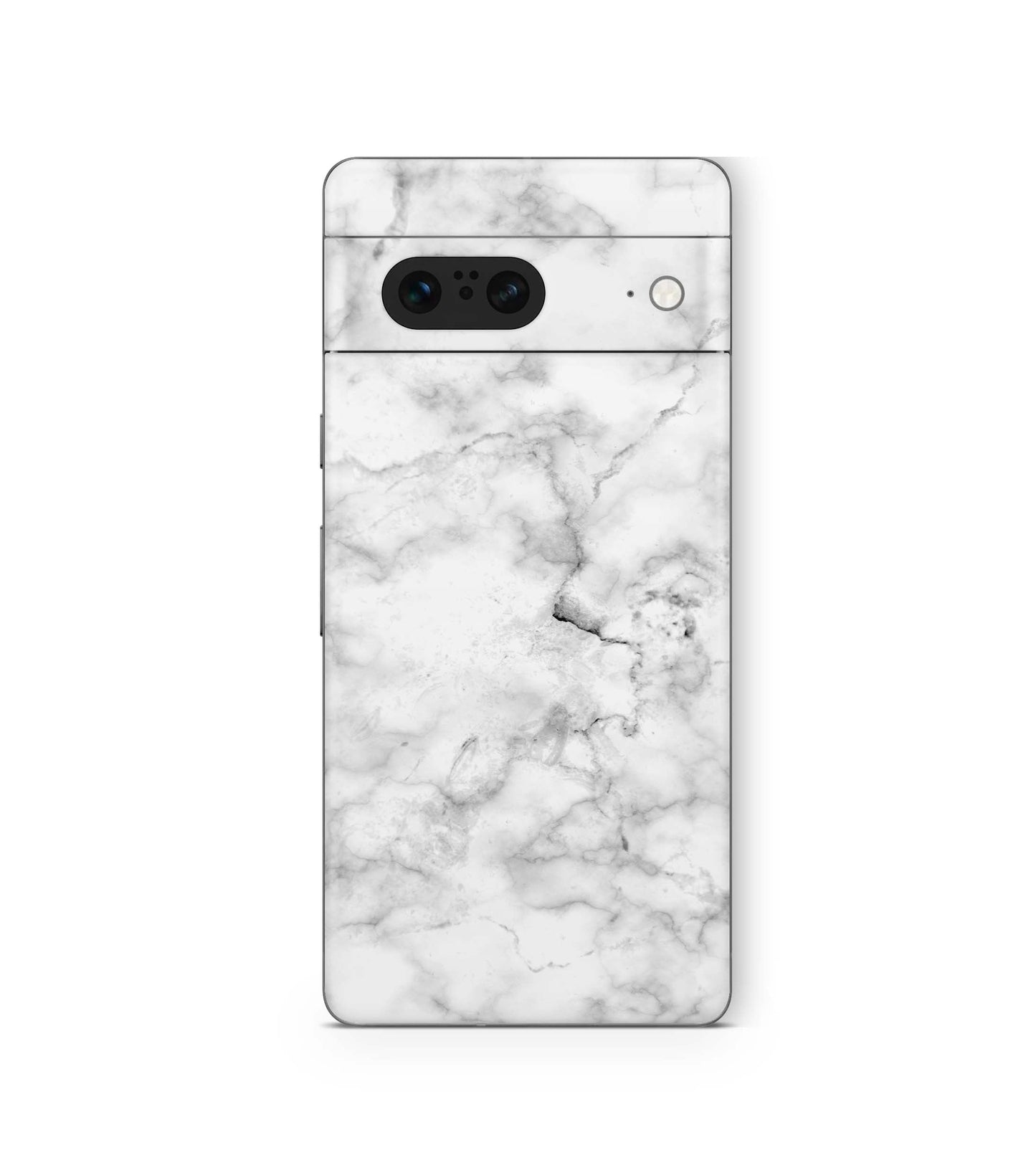 Google Pixel 9a Skins Design Schutzfolie Marmor weiss Aufkleber skins4u