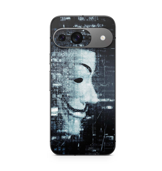 Google Pixel 9 Pro Skin Schutzfolie Design Kratzerschutz Vinyl Aufkleber Anonymous Aufkleber Skins4u   