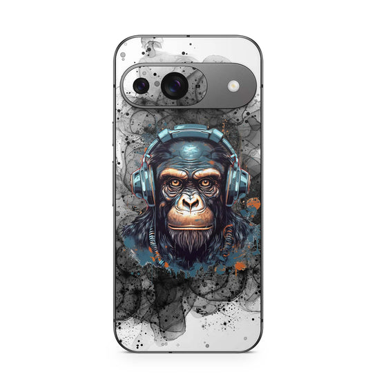 Google Pixel 9 Pro XL Skin Schutzfolie Design Kratzerschutz Vinyl Aufkleber Black smoke monkey Aufkleber Skins4u   