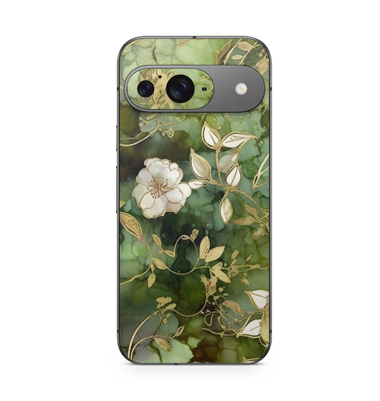 Google Pixel 9 Skin Schutzfolie Design Kratzerschutz Vinyl Aufkleber Elfenblüte Aufkleber Skins4u   