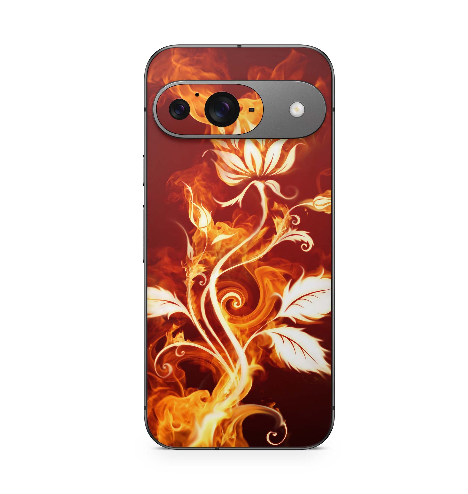 Google Pixel 9 Pro XL Skin Schutzfolie Design Kratzerschutz Vinyl Aufkleber Flower of fire Aufkleber Skins4u   