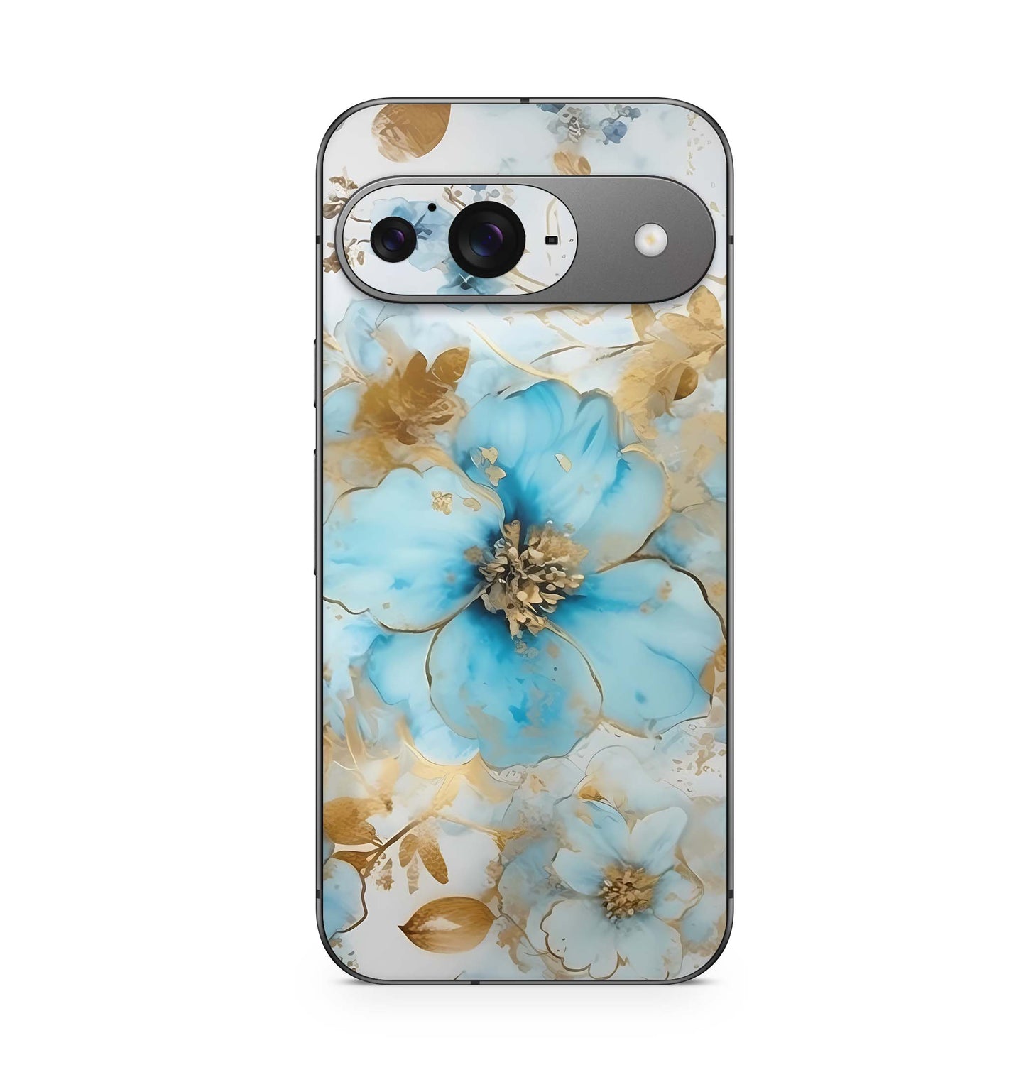 Google Pixel 9 Pro XL Skin Schutzfolie Design Kratzerschutz Vinyl Aufkleber Gold blue Fantasy Aufkleber Skins4u   