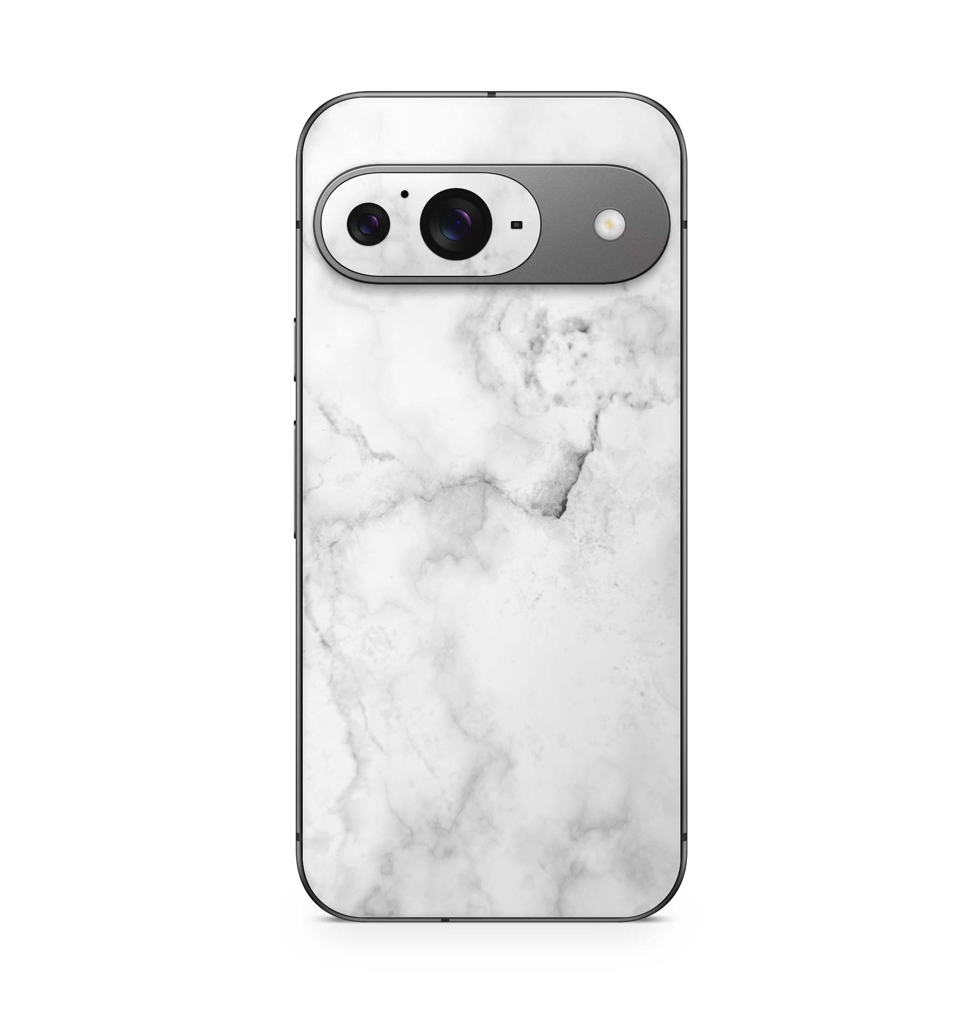 Google Pixel 9 Pro XL Skin Schutzfolie Design Kratzerschutz Vinyl Aufkleber Marmor weiss Aufkleber Skins4u   