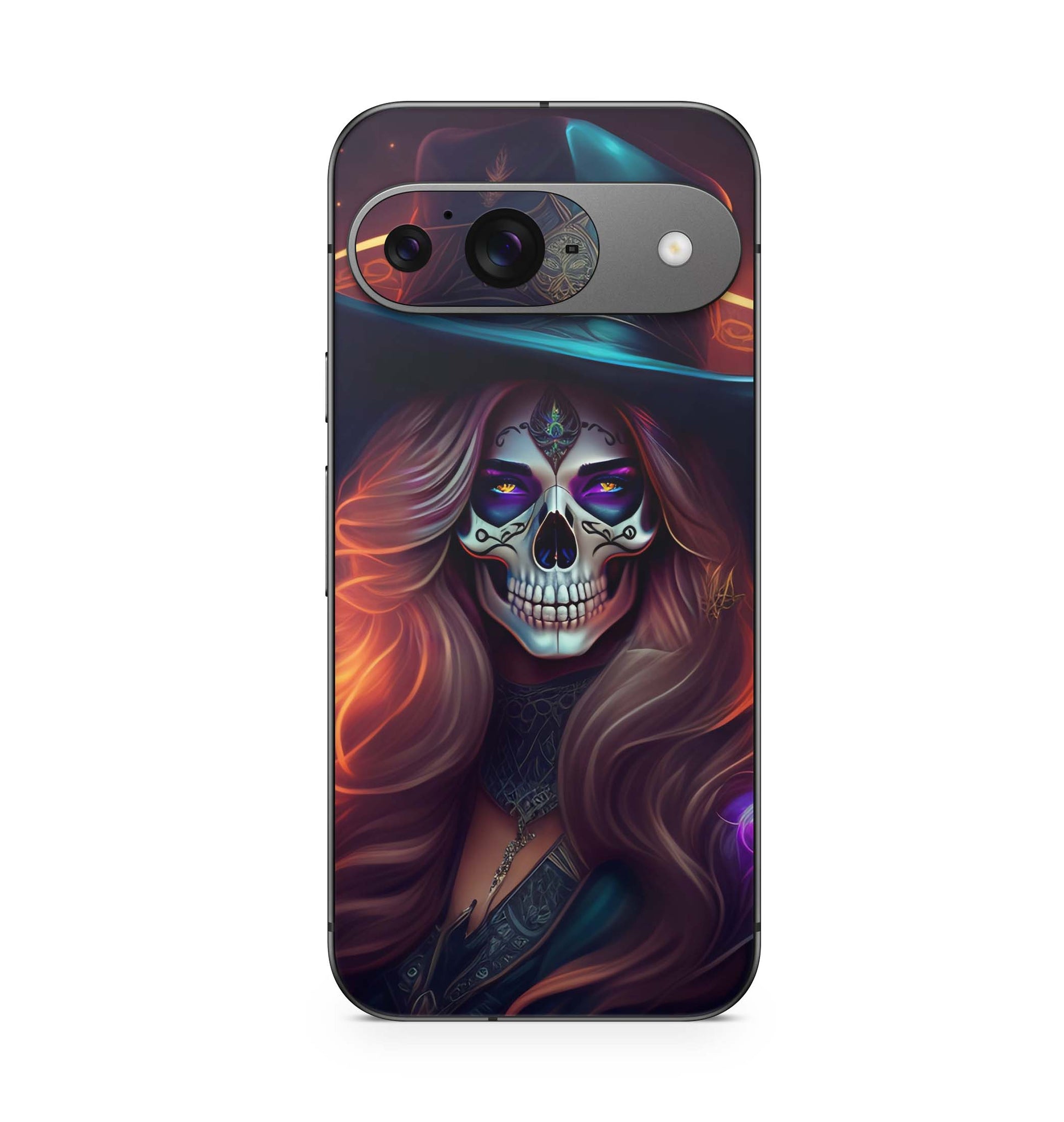 Google Pixel 9 Pro XL Skin Schutzfolie Design Kratzerschutz Vinyl Aufkleber Skull Lady Aufkleber Skins4u   