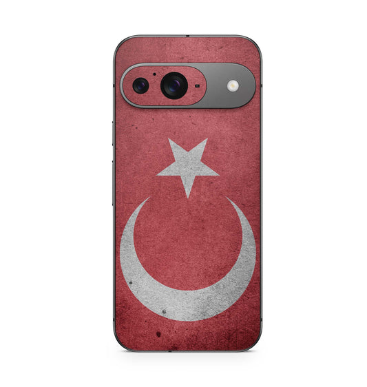 Google Pixel 9 Pro XL Skin Schutzfolie Design Kratzerschutz Vinyl Aufkleber Türkei Vintage Aufkleber Skins4u   