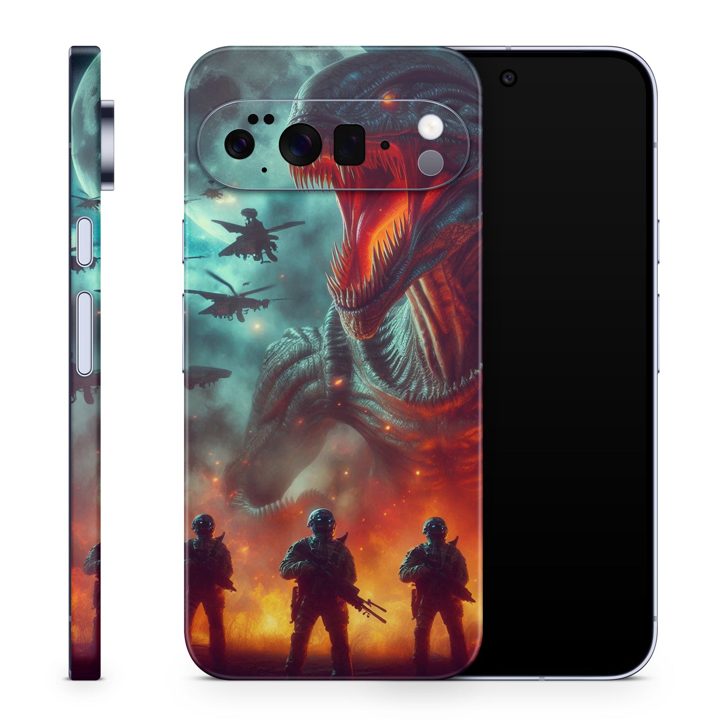 Google Pixel 10 Pro Skin Schutzfolie Vinyl Cover Alien & Marines Aufkleber Skins4u