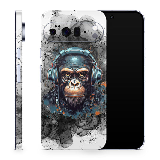 Google Pixel 10 Pro XL Skin Schutzfolie Vinyl Cover Black Smoke Monkey Aufkleber Skins4u