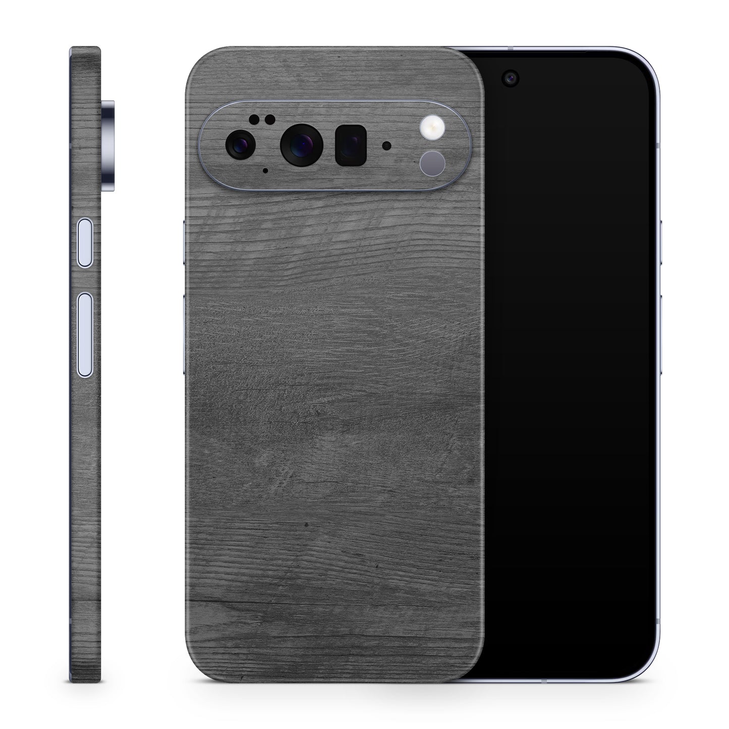 Google Pixel 10 Pro XL Skin Schutzfolie Vinyl Cover Black Woodgrasin Aufkleber Skins4u