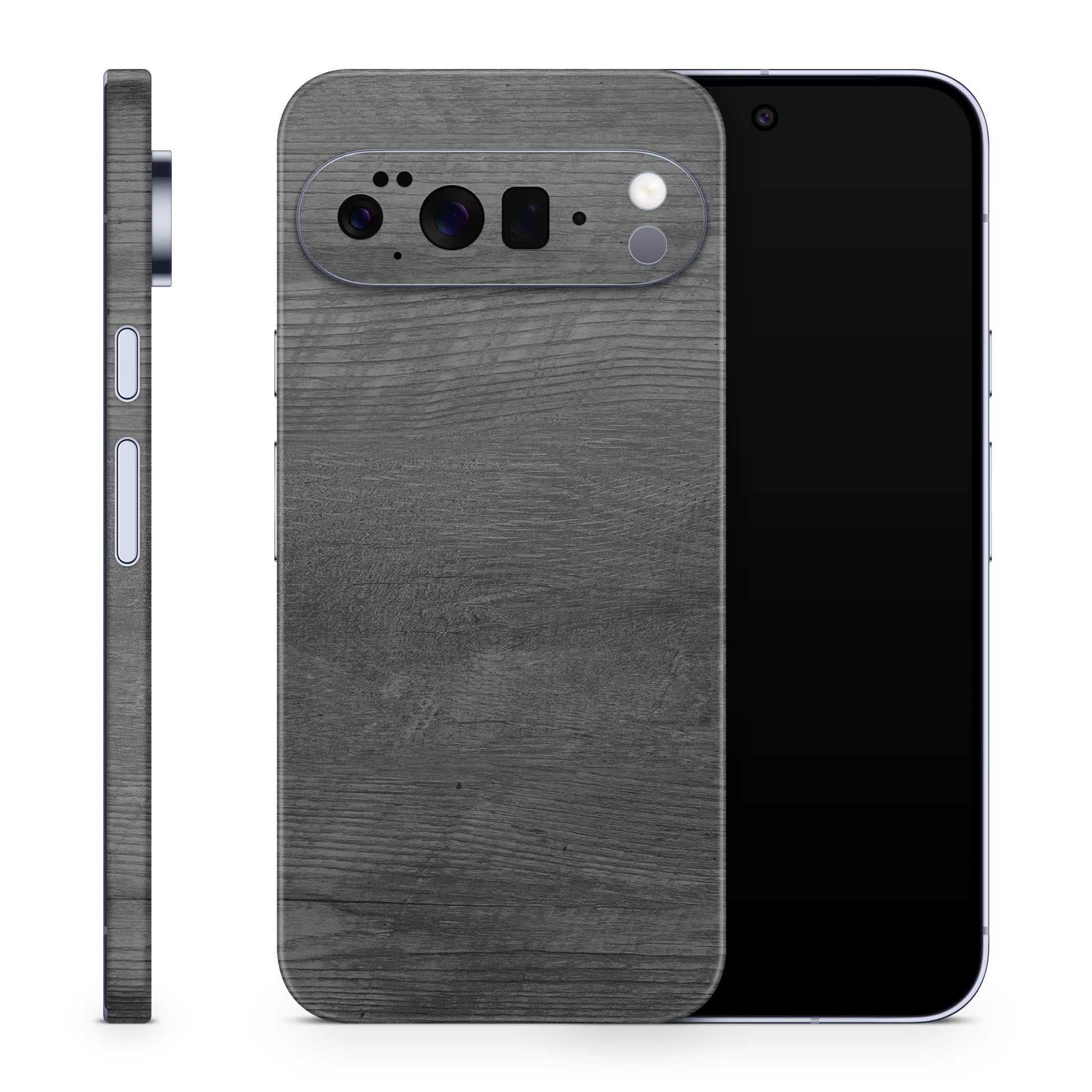 Google Pixel 10 Pro XL Skin Schutzfolie Vinyl Cover Black Woodgrasin Aufkleber Skins4u