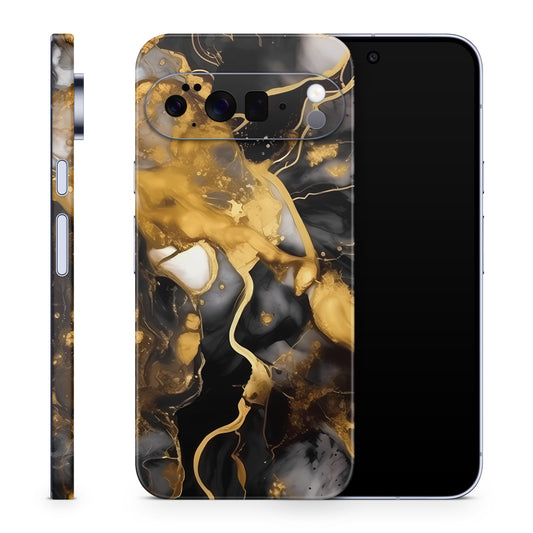 Google Pixel 10 Pro Skin Schutzfolie Vinyl Cover Dark gold Aufkleber Skins4u
