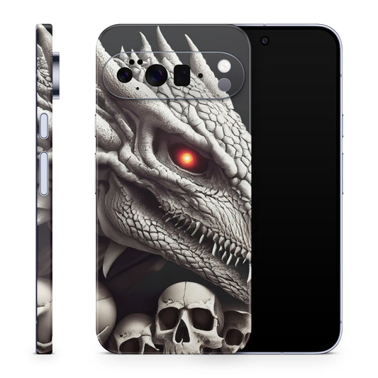 Google Pixel 10 Pro XL Skin Schutzfolie Vinyl Cover Dragonskull Aufkleber Skins4u