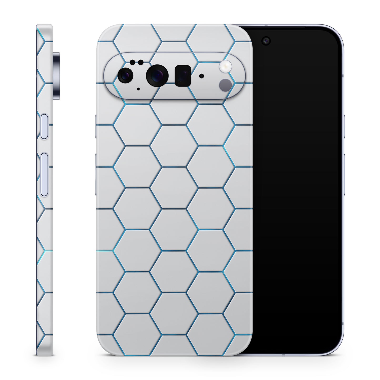 Google Pixel 10 Pro Skin Schutzfolie Vinyl Cover Exo Light Blue Aufkleber Skins4u