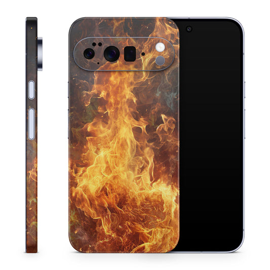Google Pixel 10 Pro XL Skin Schutzfolie Vinyl Cover Feuer Aufkleber Skins4u