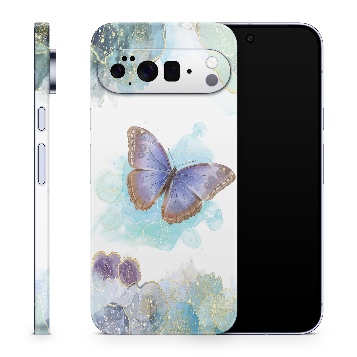 Google Pixel 10 Pro Skin Schutzfolie Vinyl Cover Glitter Butterfly Aufkleber Skins4u