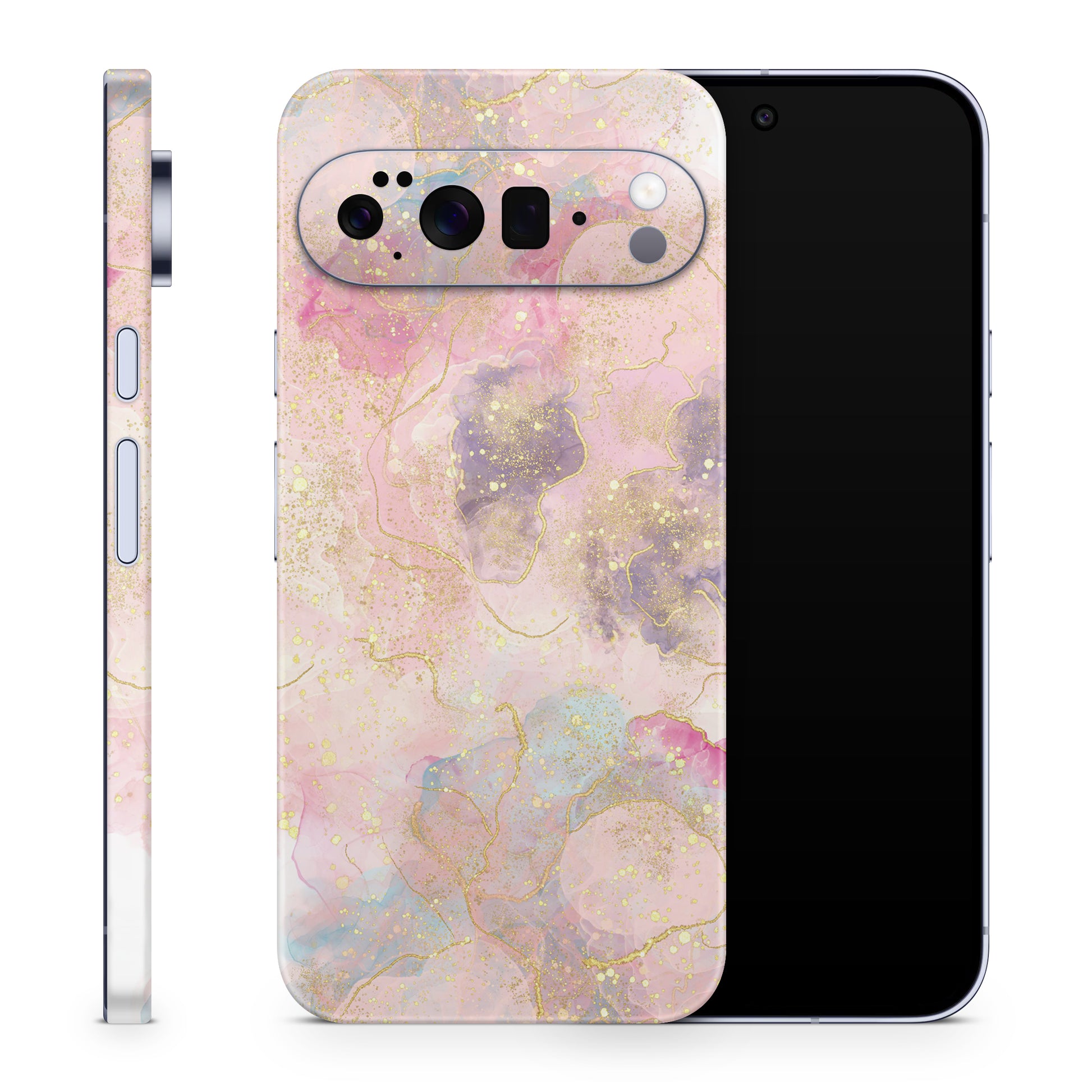 Google Pixel 10 Pro Skin Schutzfolie Vinyl Cover Glitter rose Aufkleber Skins4u