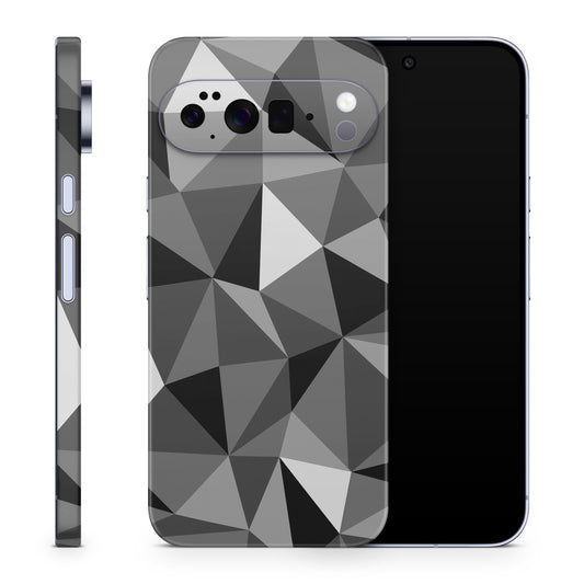 Google Pixel 10 Pro XL Skin Schutzfolie Vinyl Cover Polygrey Aufkleber Skins4u