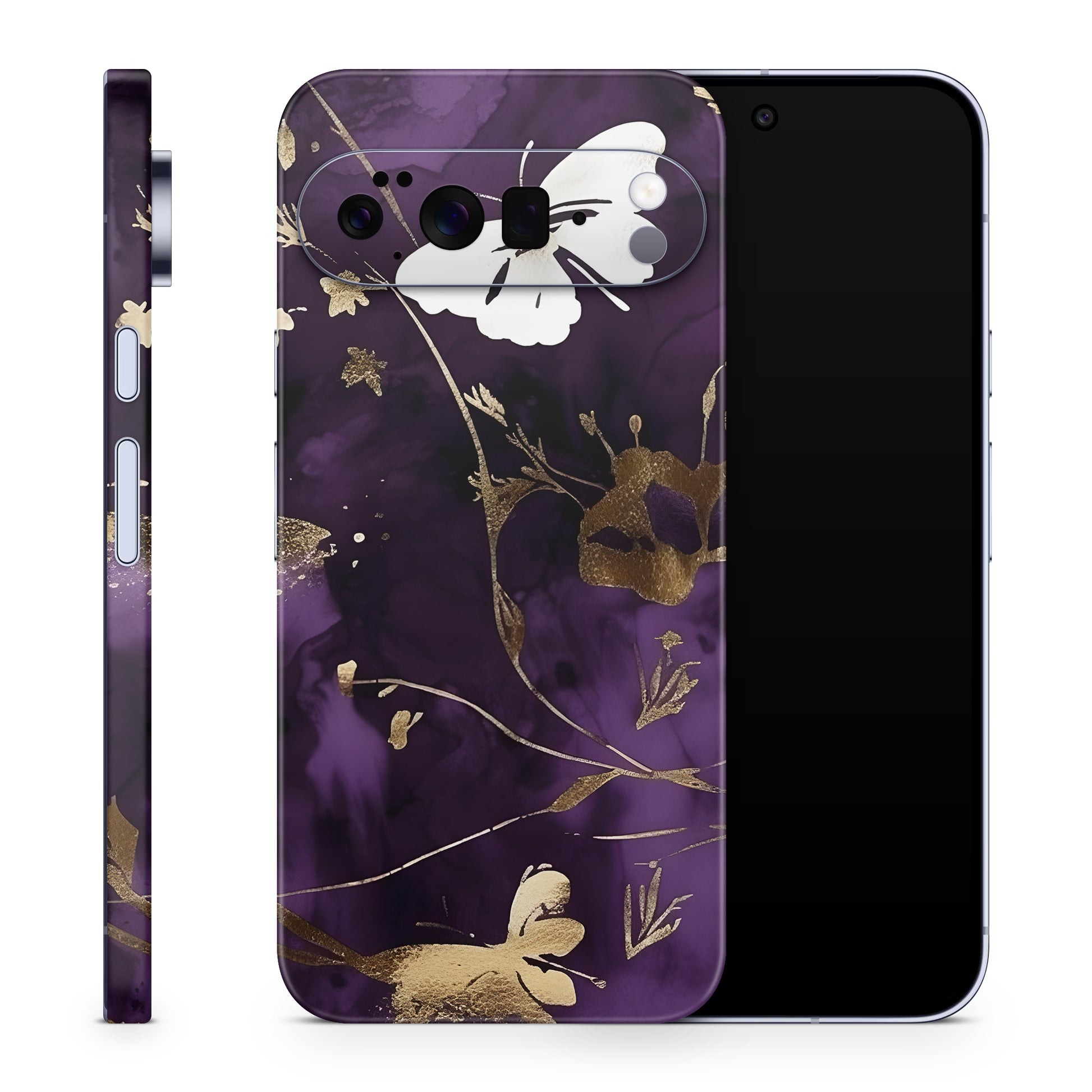Google Pixel 10 Pro Skin Schutzfolie Vinyl Cover Purple Butterfly Aufkleber Skins4u
