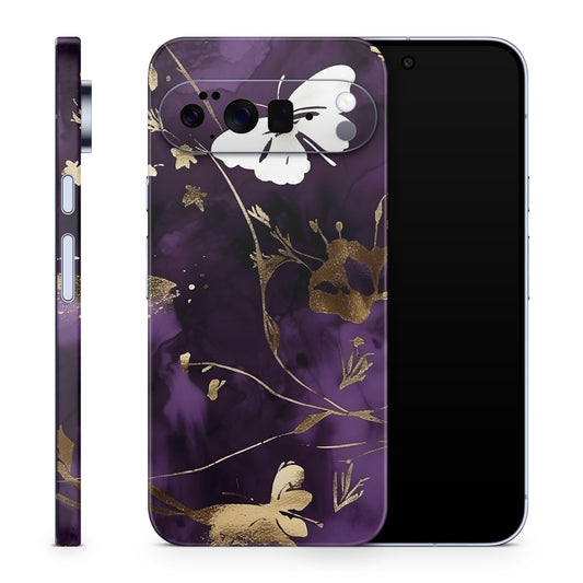 Google Pixel 10 Pro XL Skin Schutzfolie Vinyl Cover Purple Butterfly Aufkleber Skins4u