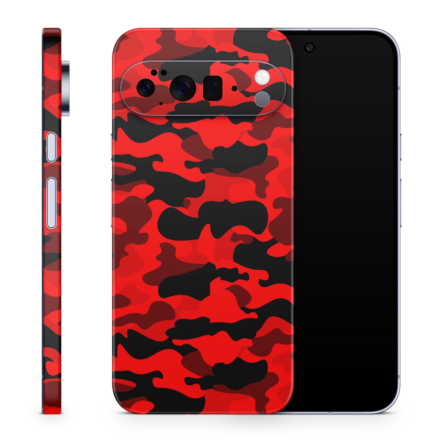 Google Pixel 10 Pro XL Skin Schutzfolie Vinyl Cover Red Camouflage Aufkleber Skins4u
