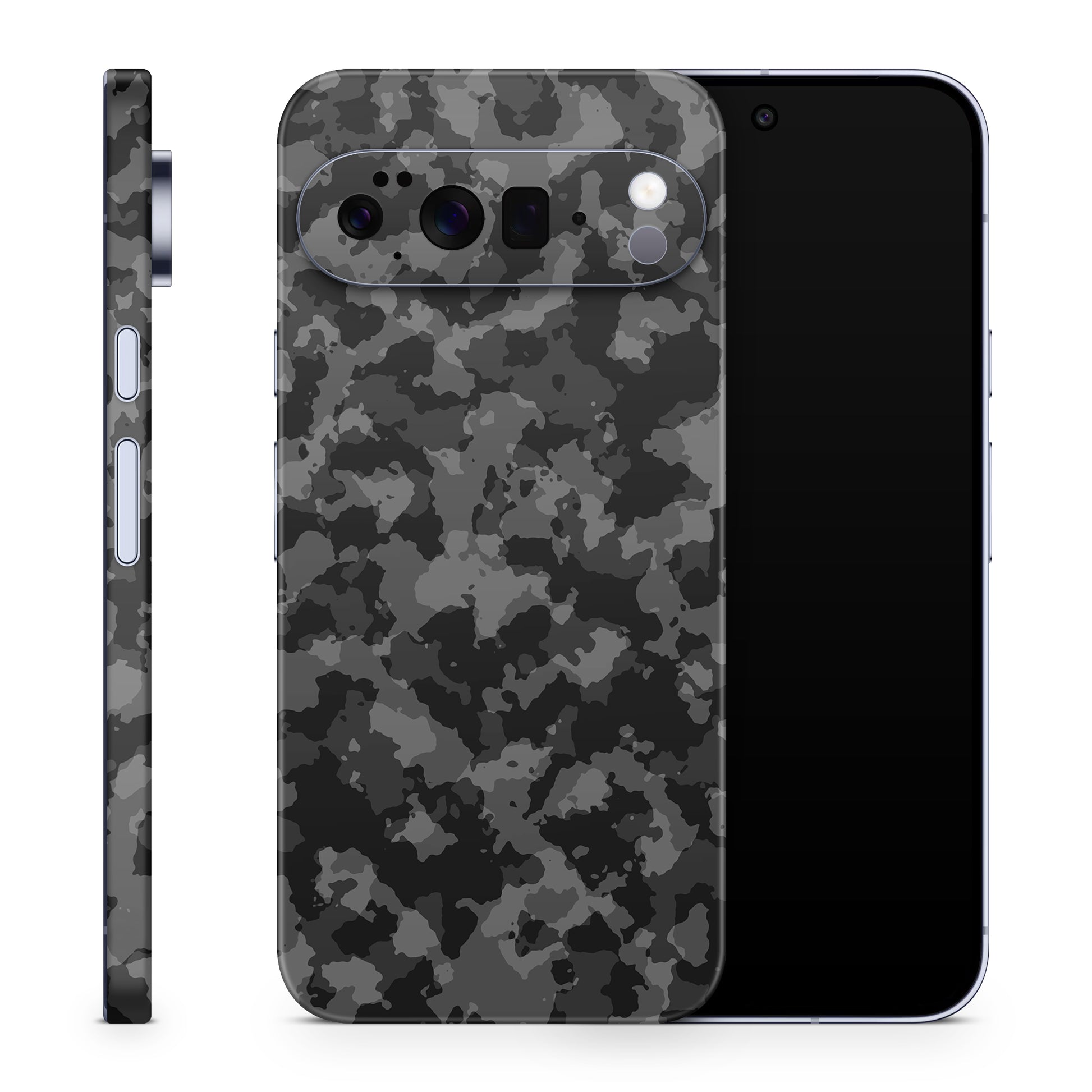 Google Pixel 10 Pro XL Skin Schutzfolie Vinyl Cover Shadow Camo grau Aufkleber Skins4u