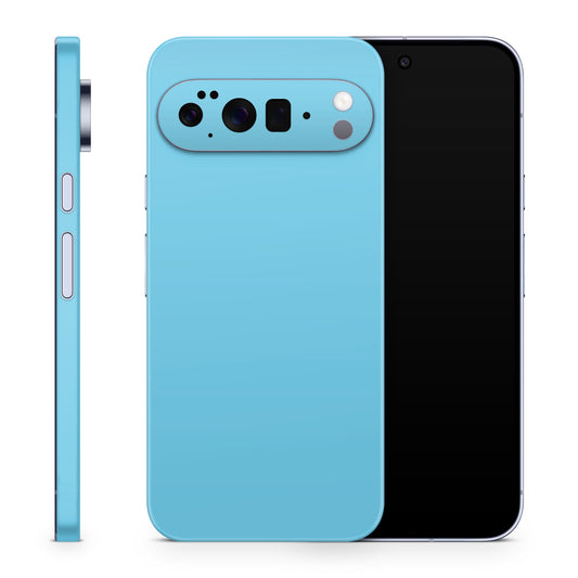 Google Pixel 10 Pro Skin Schutzfolie Vinyl Cover Solid State Babyblau Aufkleber Skins4u