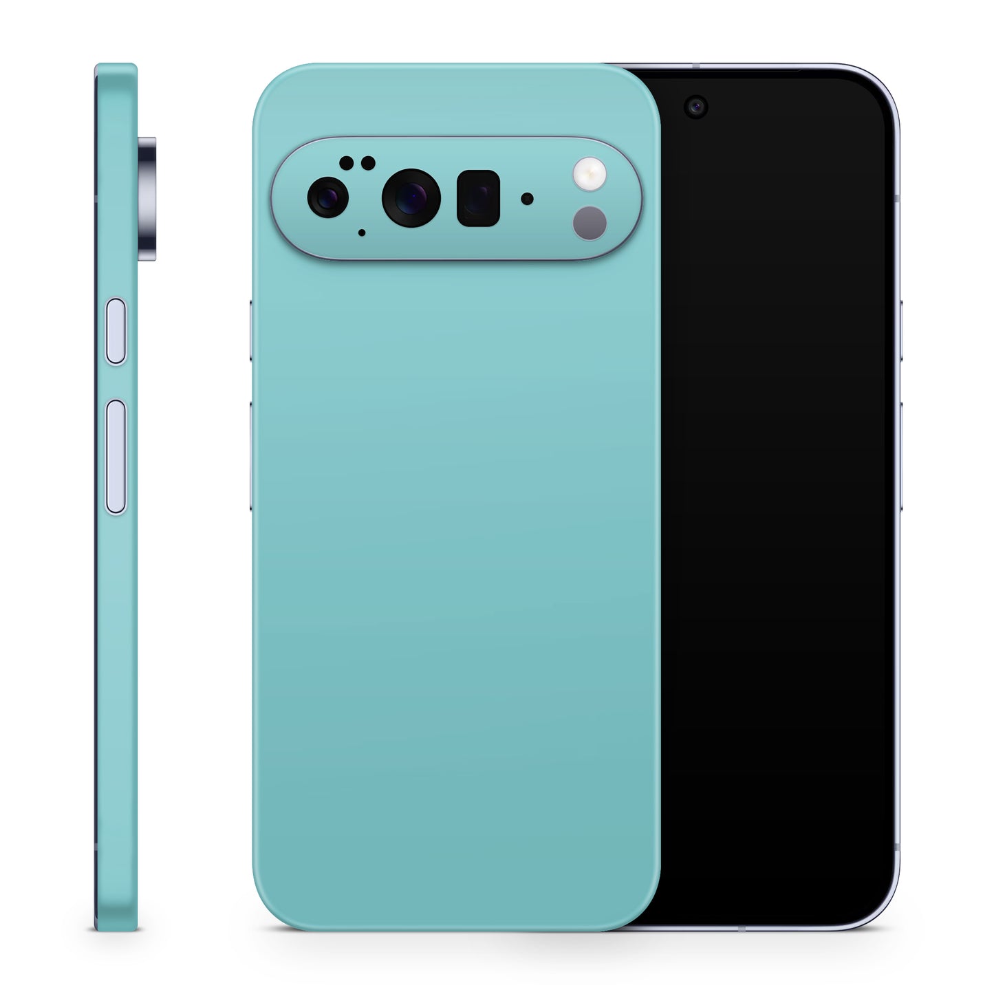 Google Pixel 10 Pro XL Skin Schutzfolie Vinyl Cover Solid State Türkis Aufkleber Skins4u