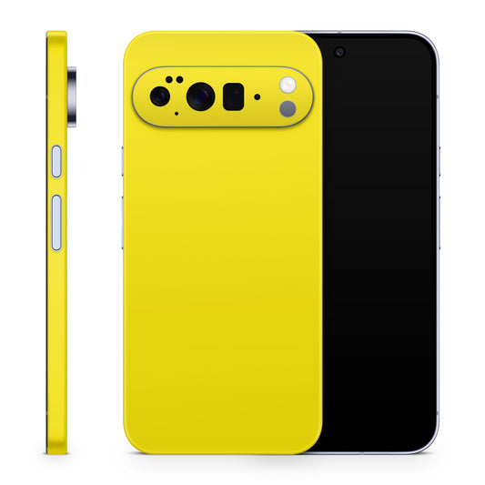 Google Pixel 10 Pro XL Skin Schutzfolie Vinyl Cover Solid State gelb Aufkleber Skins4u