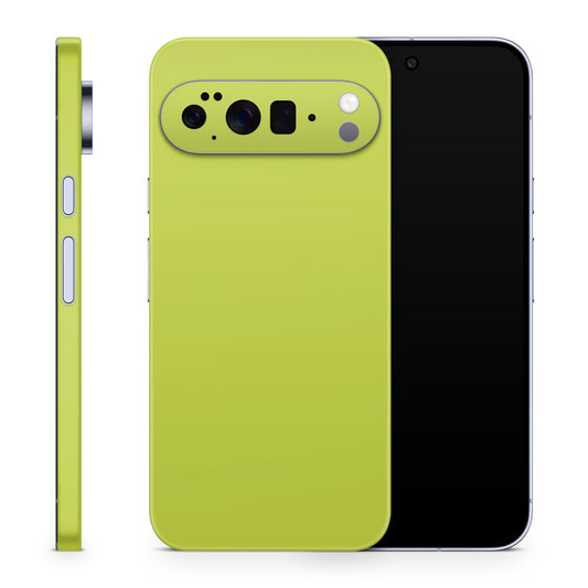 Google Pixel 10 Pro XL Skin Schutzfolie Vinyl Cover Solid State lime Aufkleber Skins4u