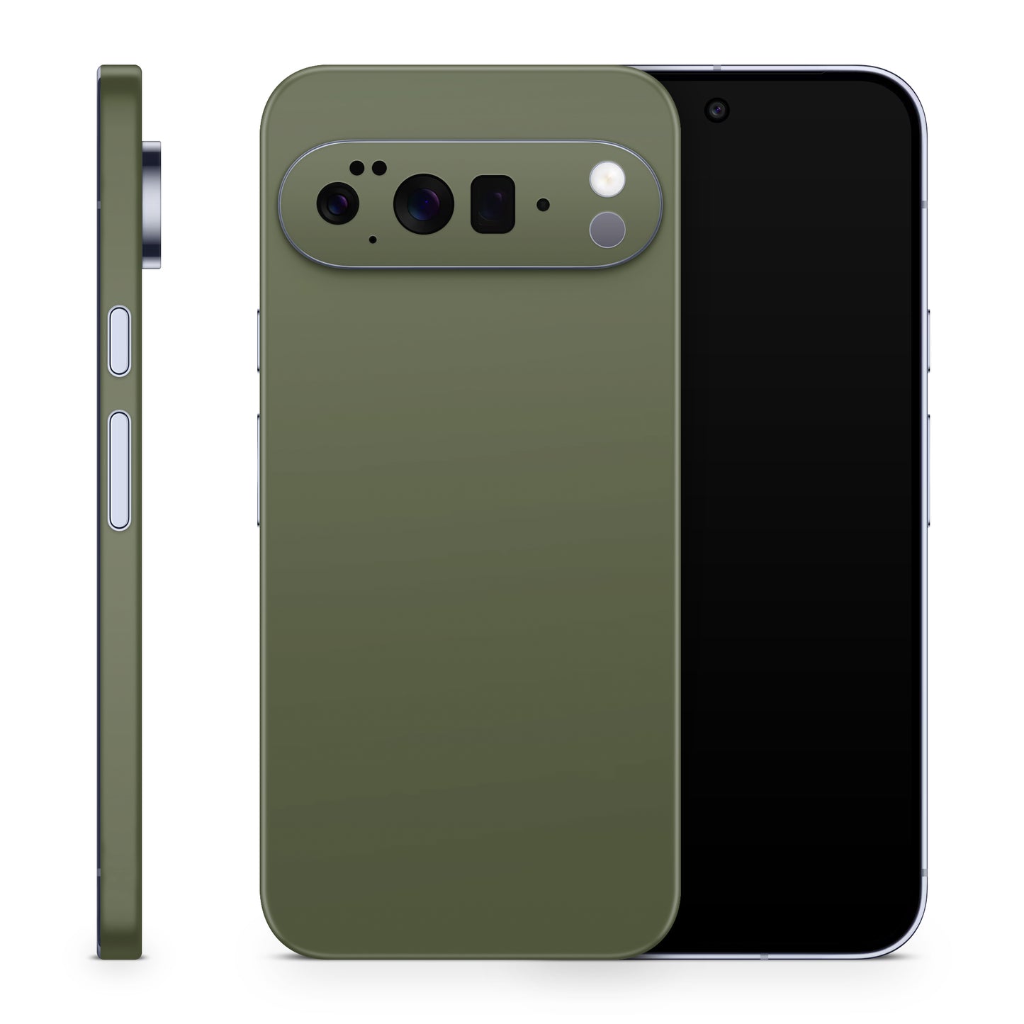 Google Pixel 10 Pro XL Skin Schutzfolie Vinyl Cover Solid State olive Aufkleber Skins4u