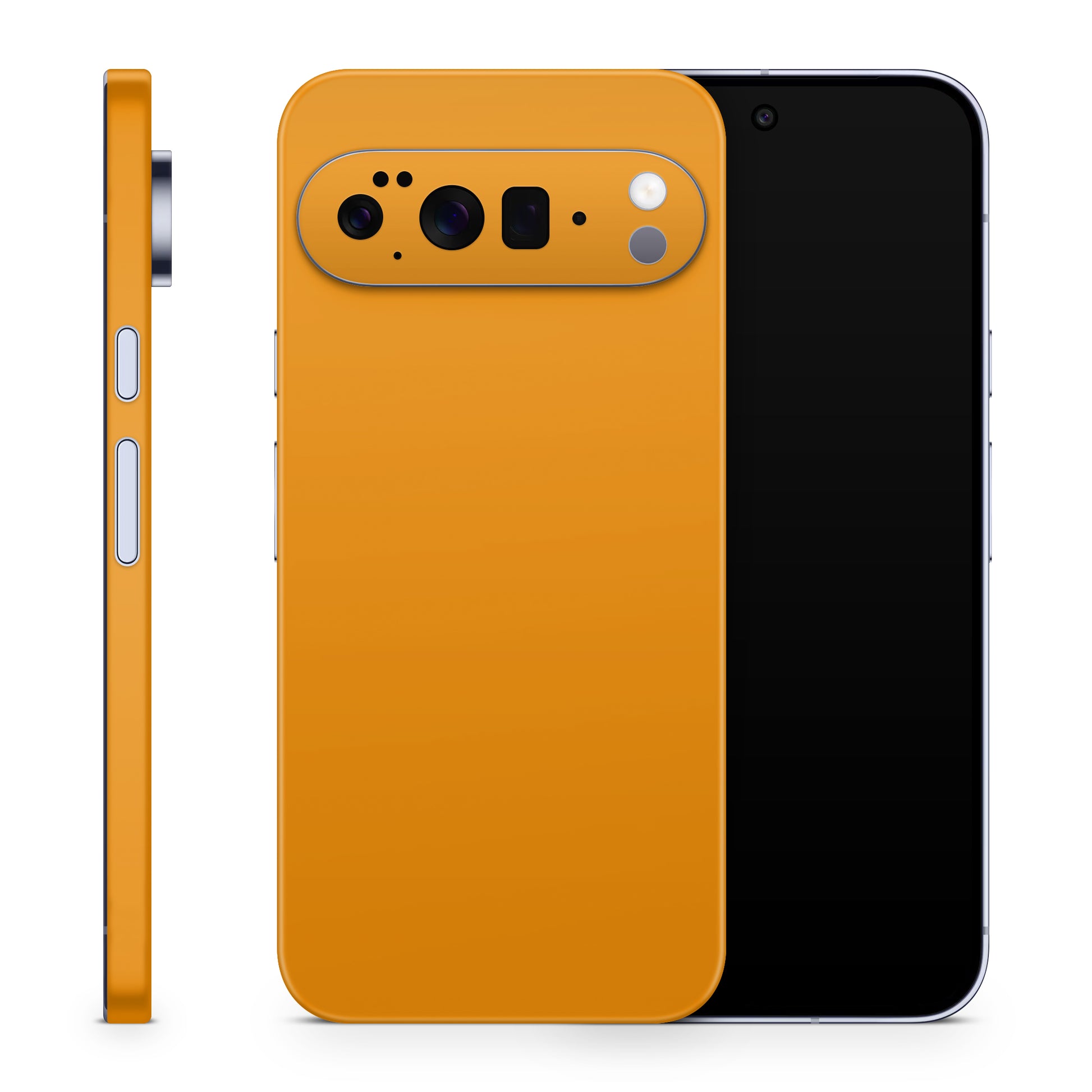 Google Pixel 10 Pro XL Skin Schutzfolie Vinyl Cover Solid State orange Aufkleber Skins4u