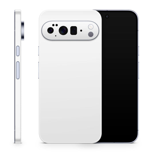 Google Pixel 10 Pro XL Skin Schutzfolie Vinyl Cover Solid State weiss Aufkleber Skins4u