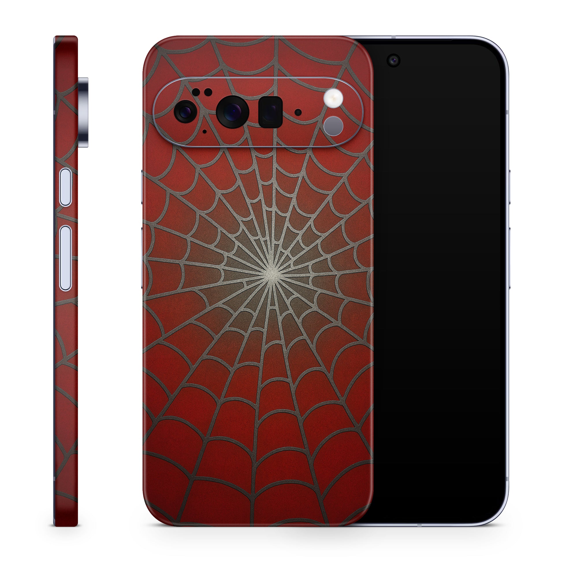 Google Pixel 10 Pro XL Skin Schutzfolie Vinyl Cover Spiderweb rot Aufkleber Skins4u