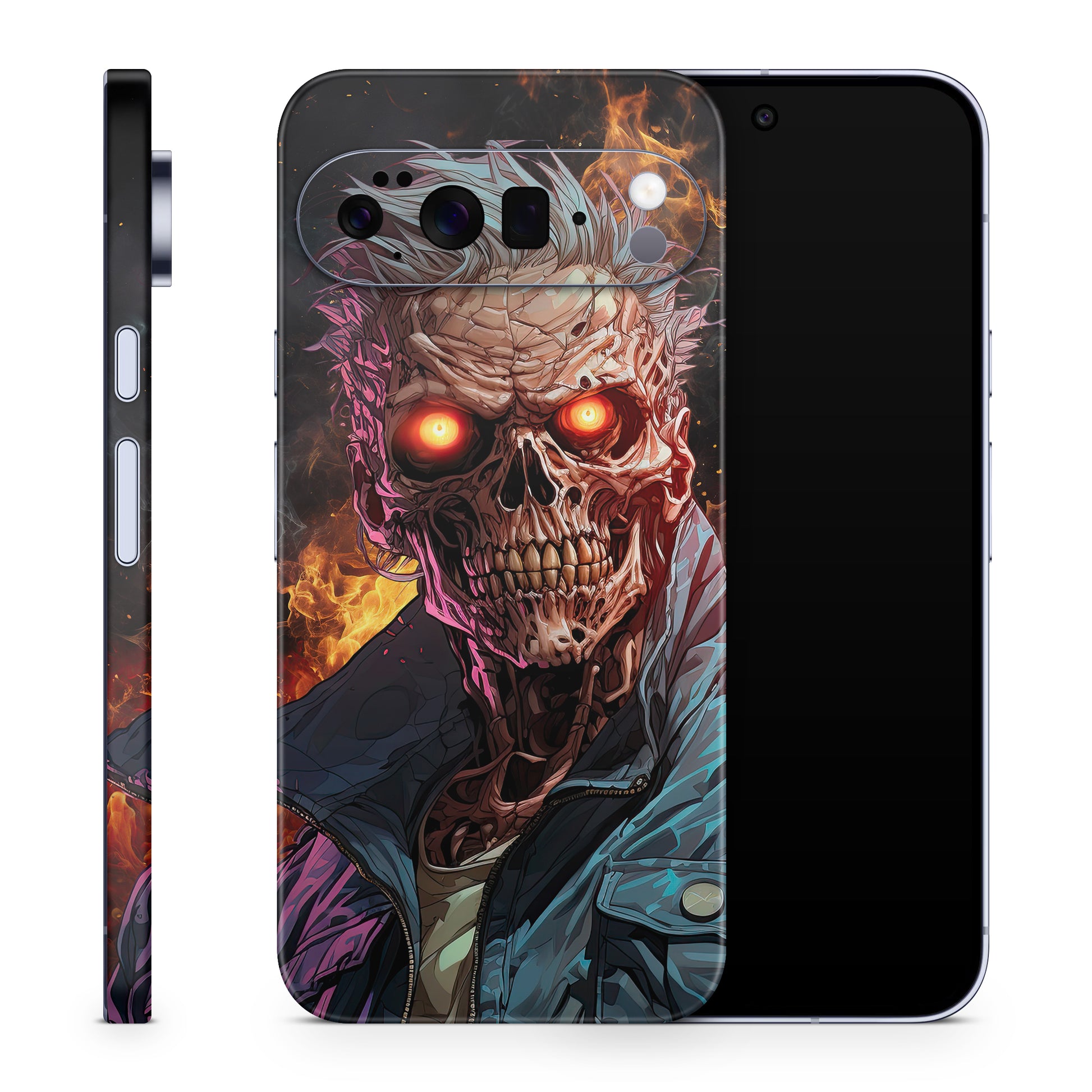 Google Pixel 10 Pro XL Skin Schutzfolie Vinyl Cover Zombie Fire Aufkleber Skins4u