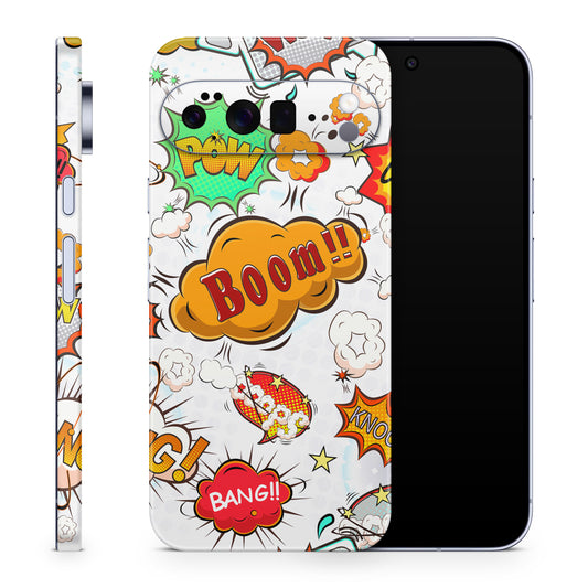 Google Pixel 10 Pro XL Skin Schutzfolie Vinyl Cover comics white Aufkleber Skins4u