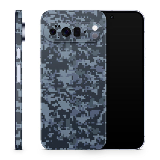 Google Pixel 10 Pro XL Skin Schutzfolie Vinyl Cover digital navy Aufkleber Skins4u